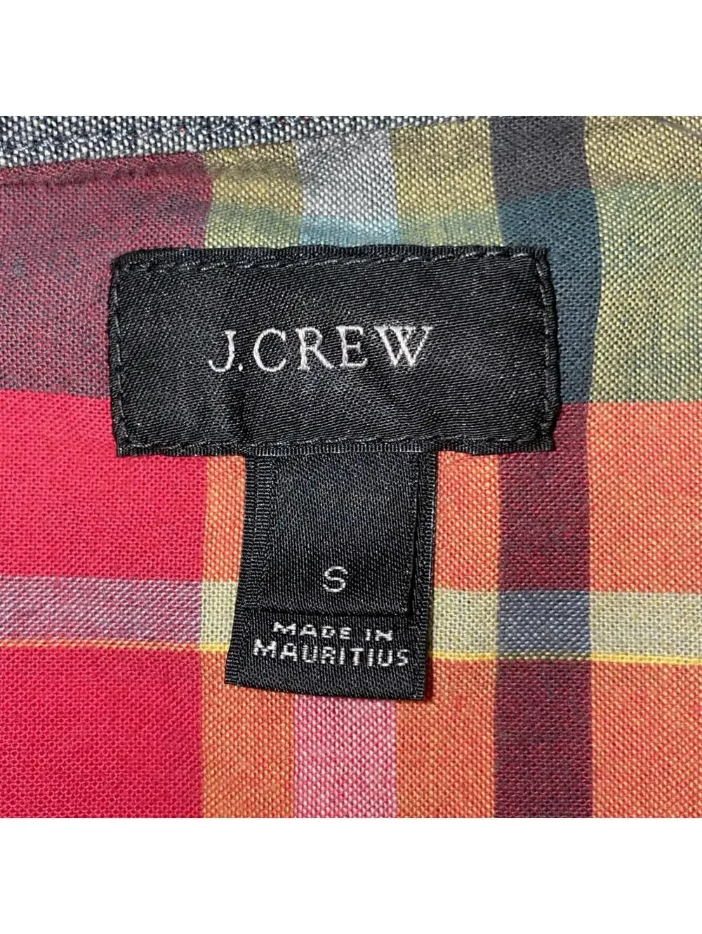 J.Crew Mens Long Sleeve Summer Plaid Button Shirt Sz S /Pink-Multicolor/Casual